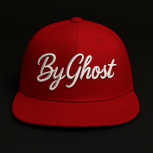 ByGhost Snap Back Hat Red-White