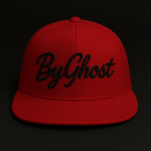 ByGhost Snap Back Hat Red-Black